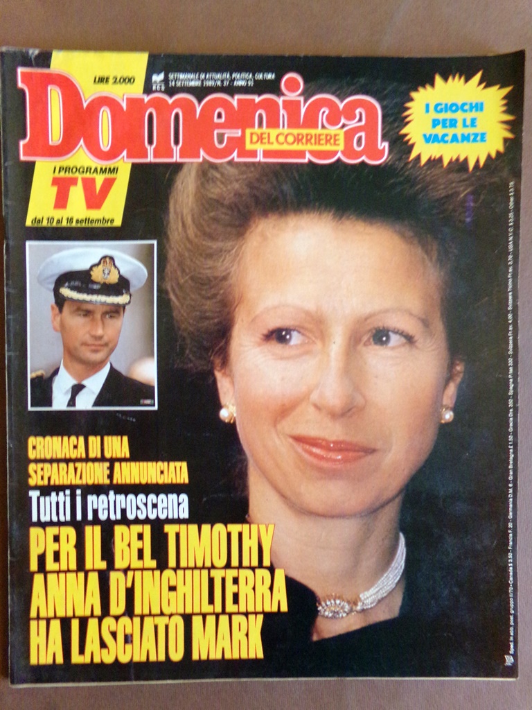 La Domenica del Corriere 14 Settembre 1989 Polcenigo Asimov Glaser …