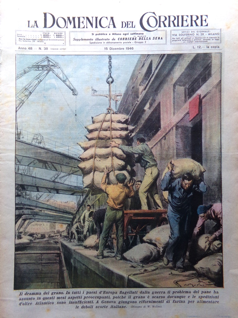 La Domenica del Corriere 15 Dicembre 1946 India Gandhi Galleria …