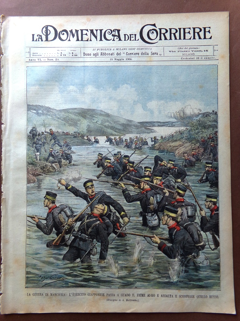 La Domenica del Corriere 15 Maggio 1904 Manciuria Guerra Russo-Giapponese …