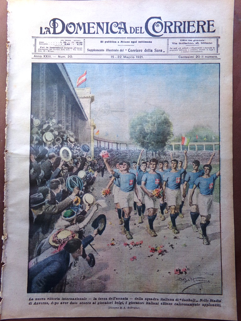 La Domenica del Corriere 15 Maggio 1921 Duse Reginetta di …