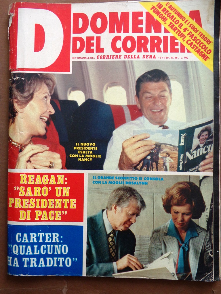 La Domenica del Corriere 15 Novembre 1980 Reagan David Aborto …
