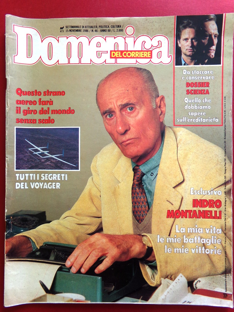 La Domenica del Corriere 15 Novembre 1986 Montanelli Milva Geova …