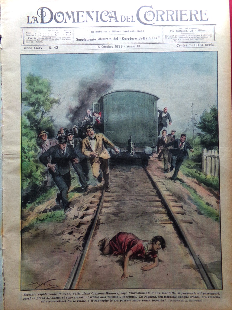 La Domenica del Corriere 15 Ottobre 1933 Lilì Roma Mario …