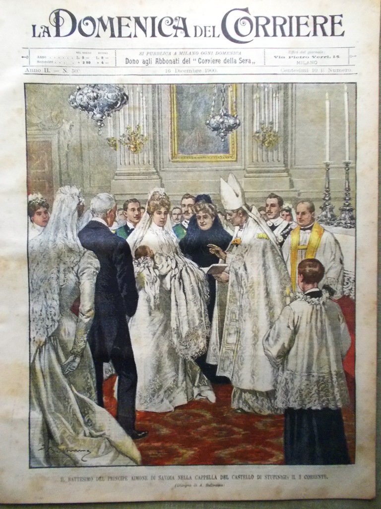 La Domenica del Corriere 16 Dicembre 1900 Perew Tiziano La …