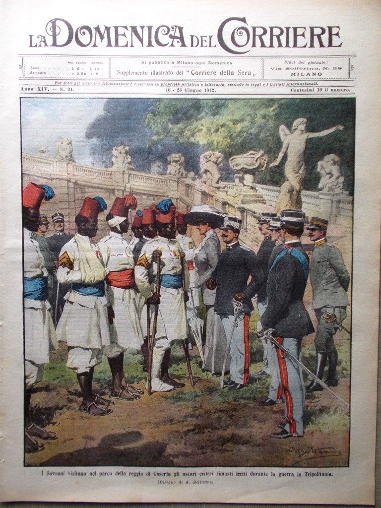 La Domenica del Corriere 16 Giugno 1912 Stampalia Rodi Panama …