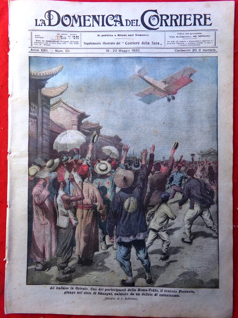 La Domenica del Corriere 16 Maggio 1920 Bissolati Pasciani Principe …