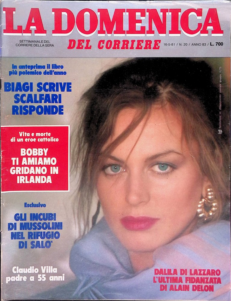 La Domenica del Corriere 16 Maggio 1981 Ornella Muti Claudio …