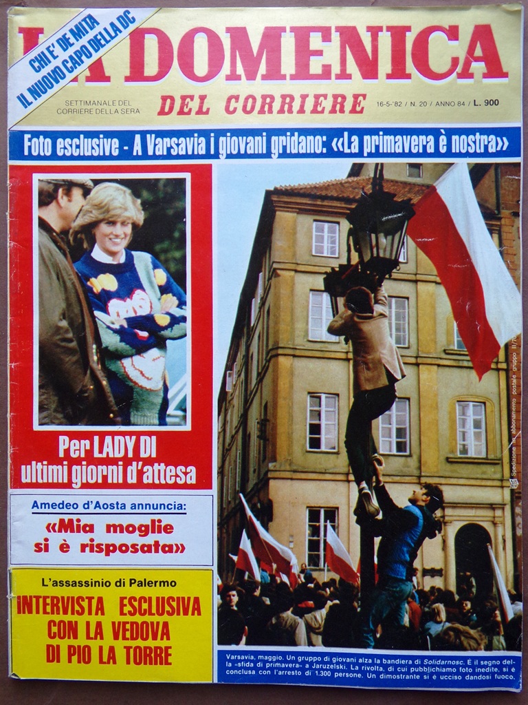 La Domenica del Corriere 16 Maggio 1982 Carlo Diana Maradona …