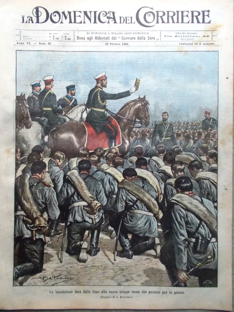 La Domenica del Corriere 16 Ottobre 1904 Enrico Panzacchi Zar …