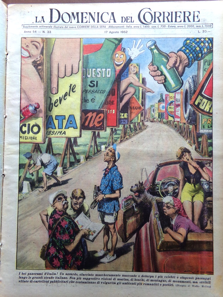 La Domenica del Corriere 17 Agosto 1952 Drummond Winters Entropia …