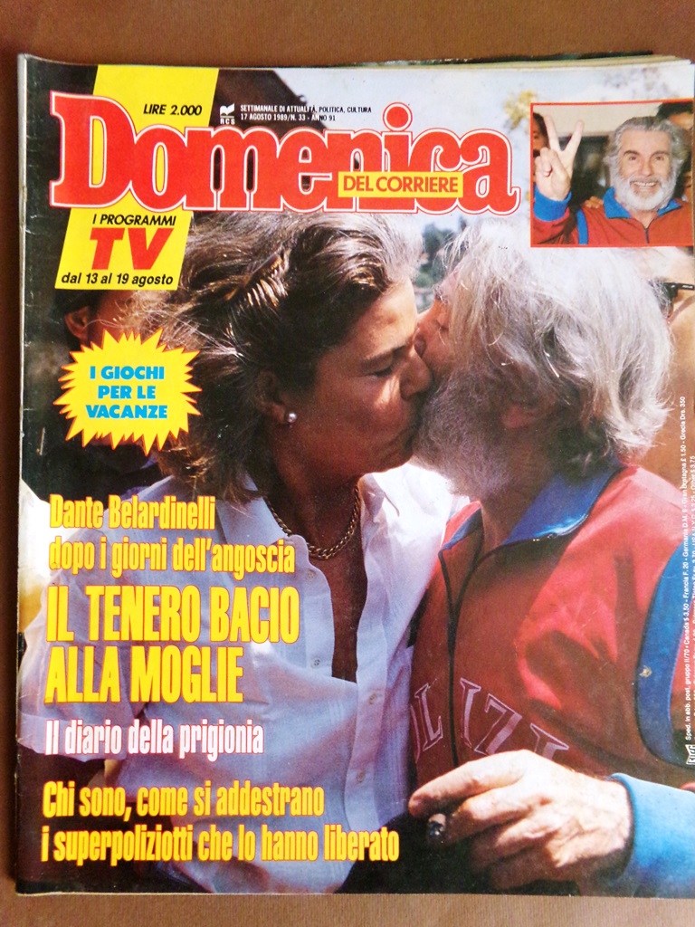 La Domenica del Corriere 17 Agosto 1989 Perlasca Buttitta Luxiol …