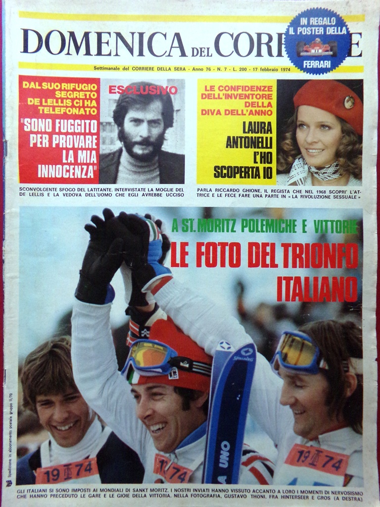 La Domenica del Corriere 17 Febbraio 1974 Ferrari Wakeman Carceri …