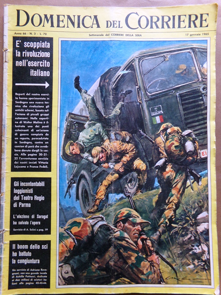 La Domenica del Corriere 17 Gennaio 1965 Esercito Parma Eliot …