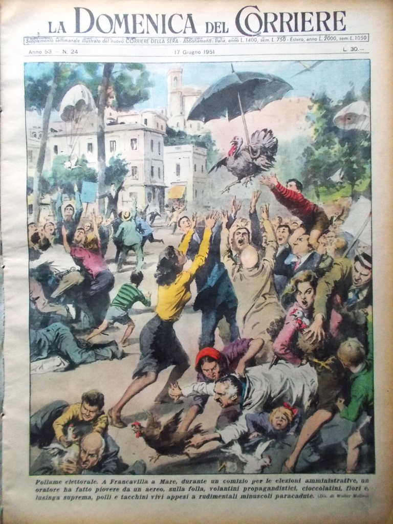 La Domenica del Corriere 17 Giugno 1951 Lualdi Duca d'Aosta …