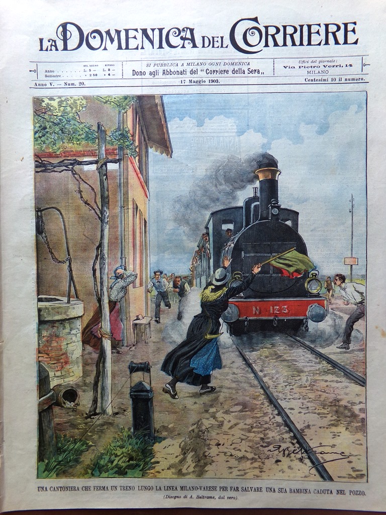 La Domenica del Corriere 17 Maggio 1903 Salonicco Esercito Turco …
