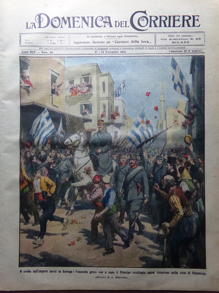 La Domenica del Corriere 17 Novembre 1912 Arenzano Isola Pasqua …