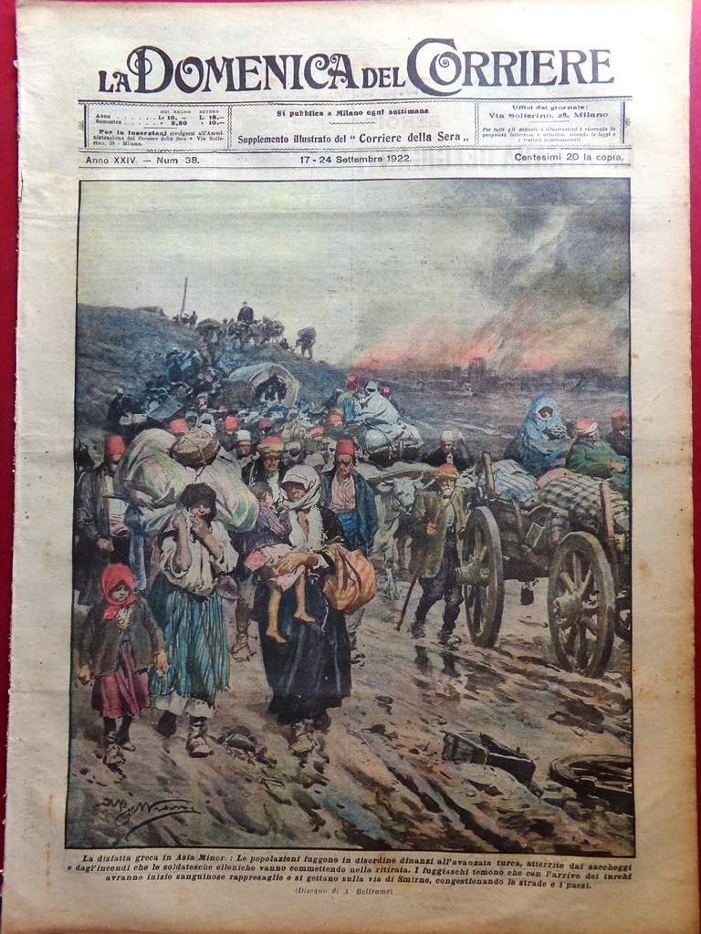 La Domenica del Corriere 17 Settembre 1922 Greci Turchi Bordino …