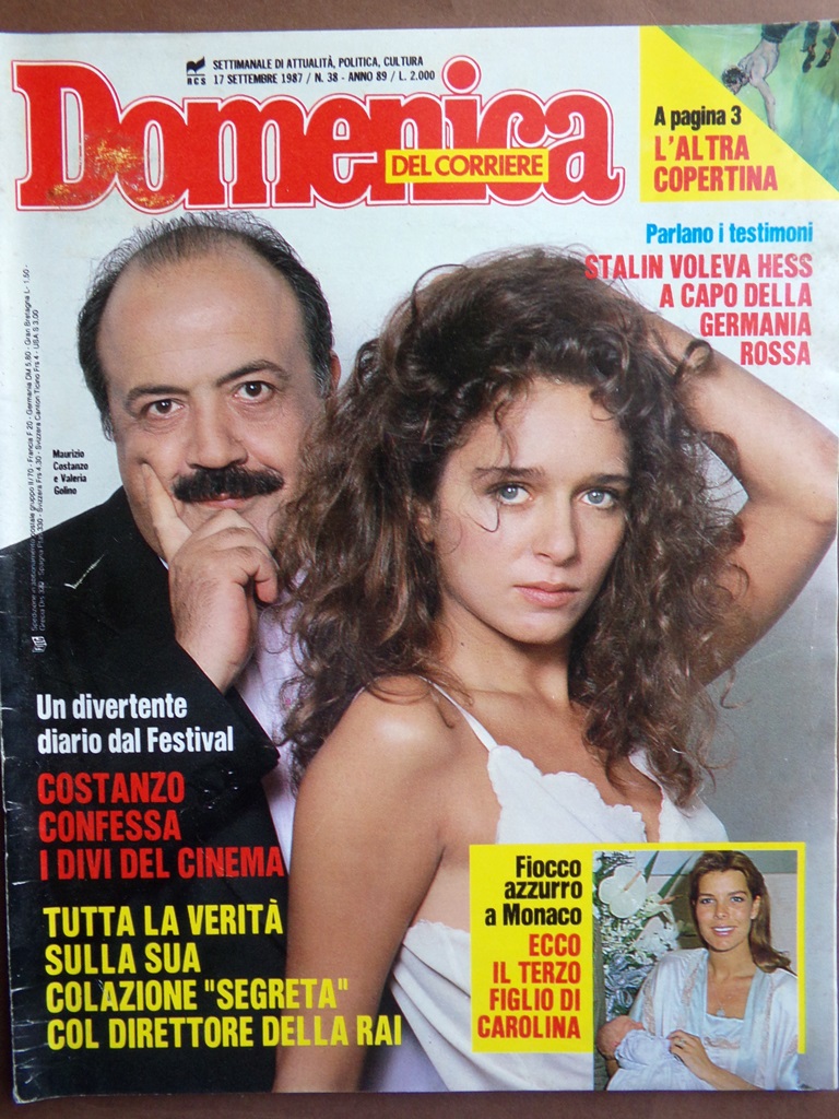 La Domenica del Corriere 17 Settembre 1987 Madonna Wojty?a Whittle …