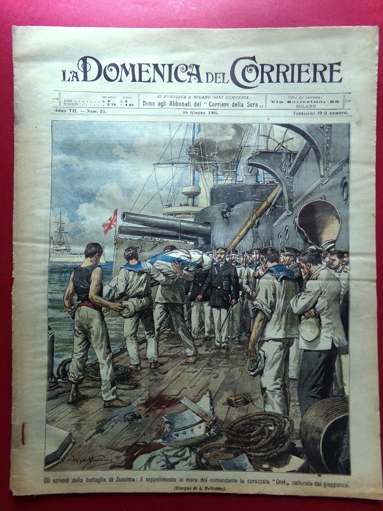 La Domenica del Corriere 18 Giugno 1905 Togo Monumenti Cellina …