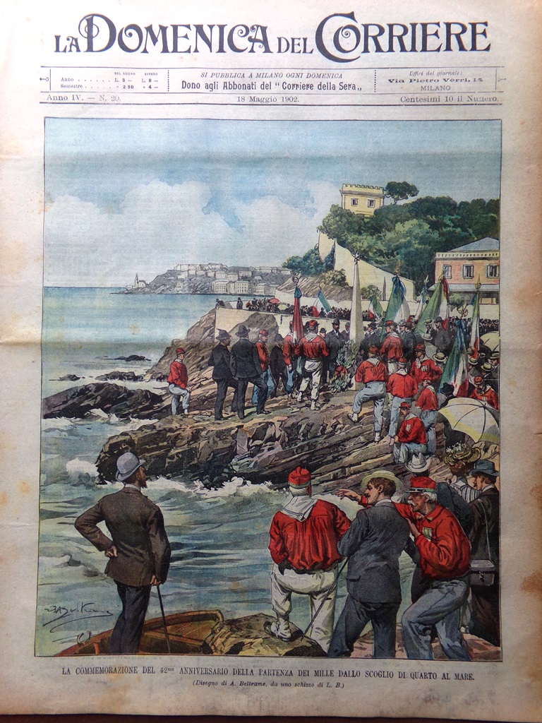 La Domenica del Corriere 18 Maggio 1902 Gioia Thule Guglielmina …