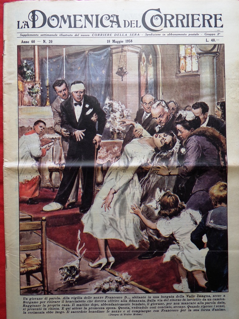 La Domenica del Corriere 18 Maggio 1958 Sofia Loren Laika …