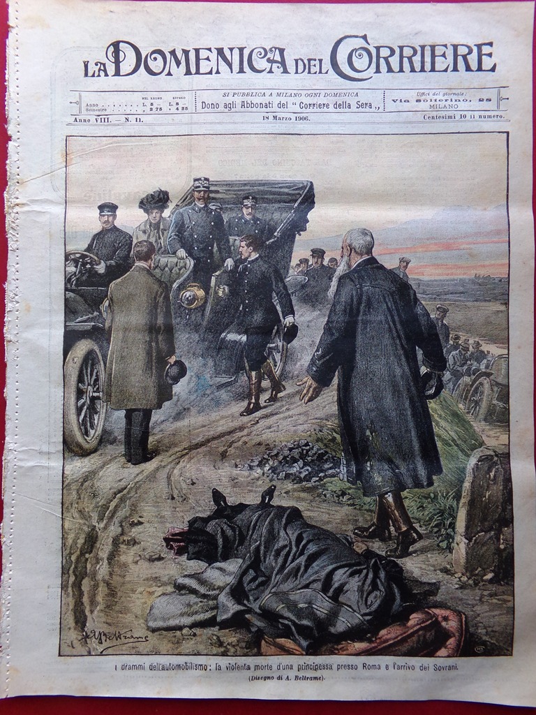 La Domenica del Corriere 18 Marzo 1906 Tavernola Zichy Catastrofe …