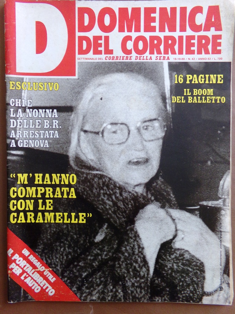La Domenica del Corriere 18 Ottobre 1980 Massoneria Regazzoni Doria …