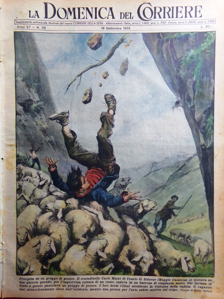 La Domenica del Corriere 18 Settembre 1955 Canal Grande Cavicchi …