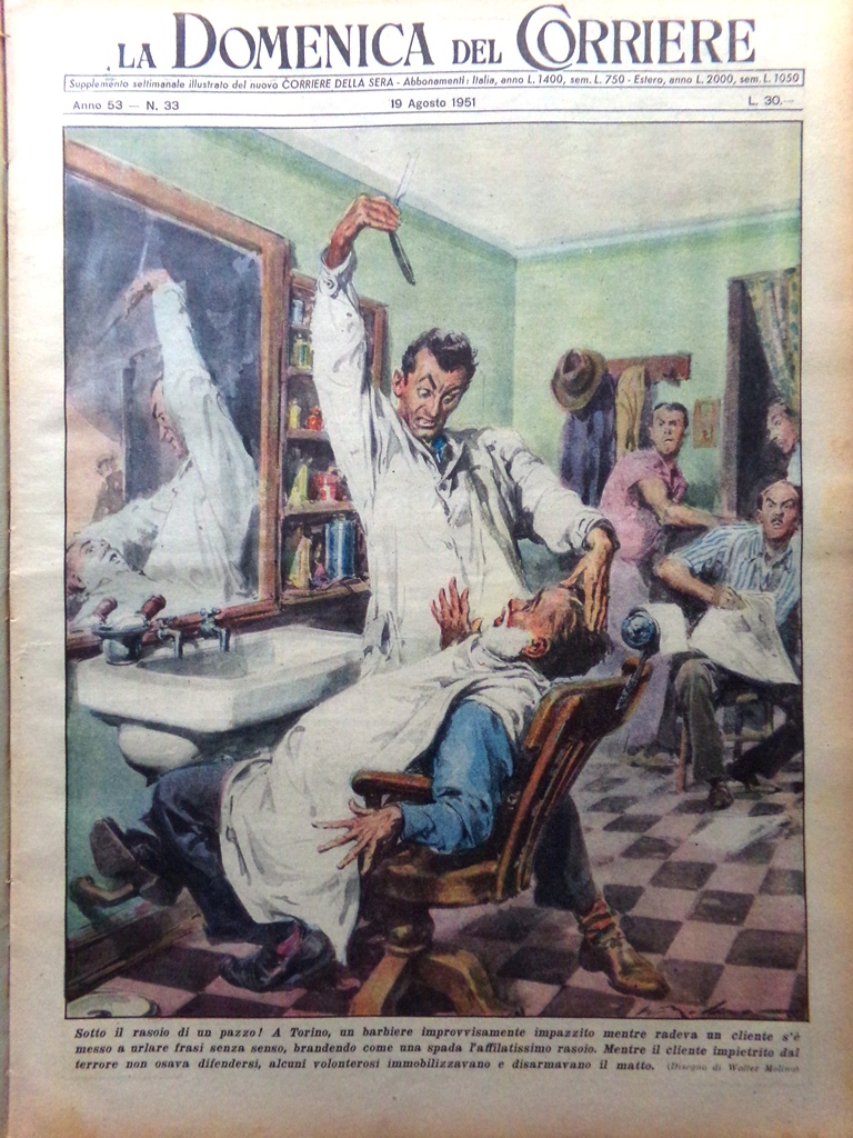 La Domenica del Corriere 19 Agosto 1951 Stagione Dolomiti Alaska …