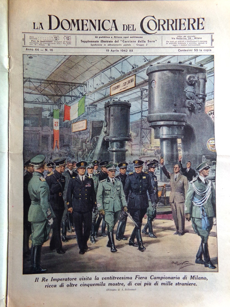 La Domenica del Corriere 19 Aprile 1942 WW2 Fiera di …
