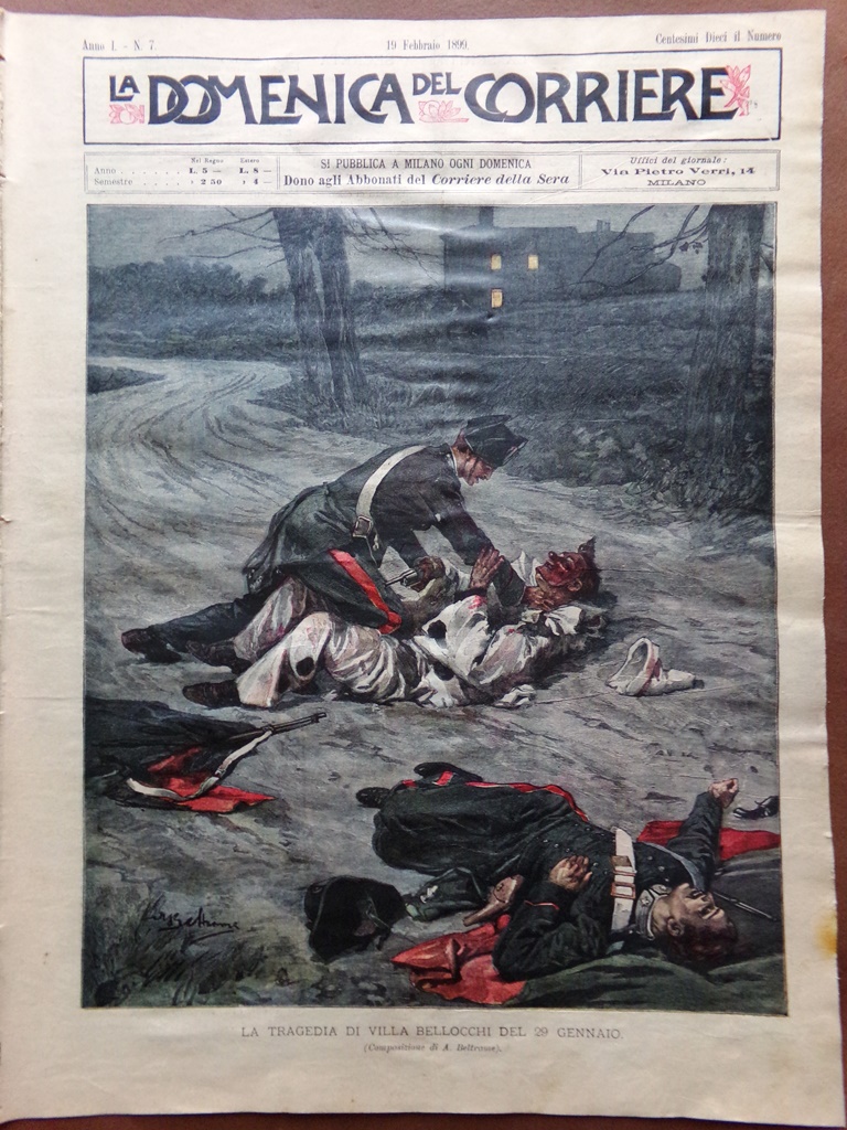 La Domenica del Corriere 19 Febbraio 1899 Montessori Duca Abruzzi …