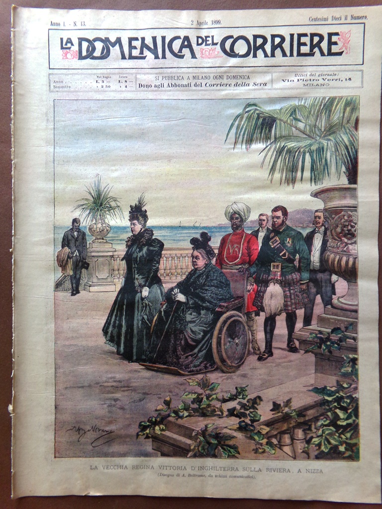 La Domenica del Corriere 2 Aprile 1899 Rocca Pietore Jupiter …