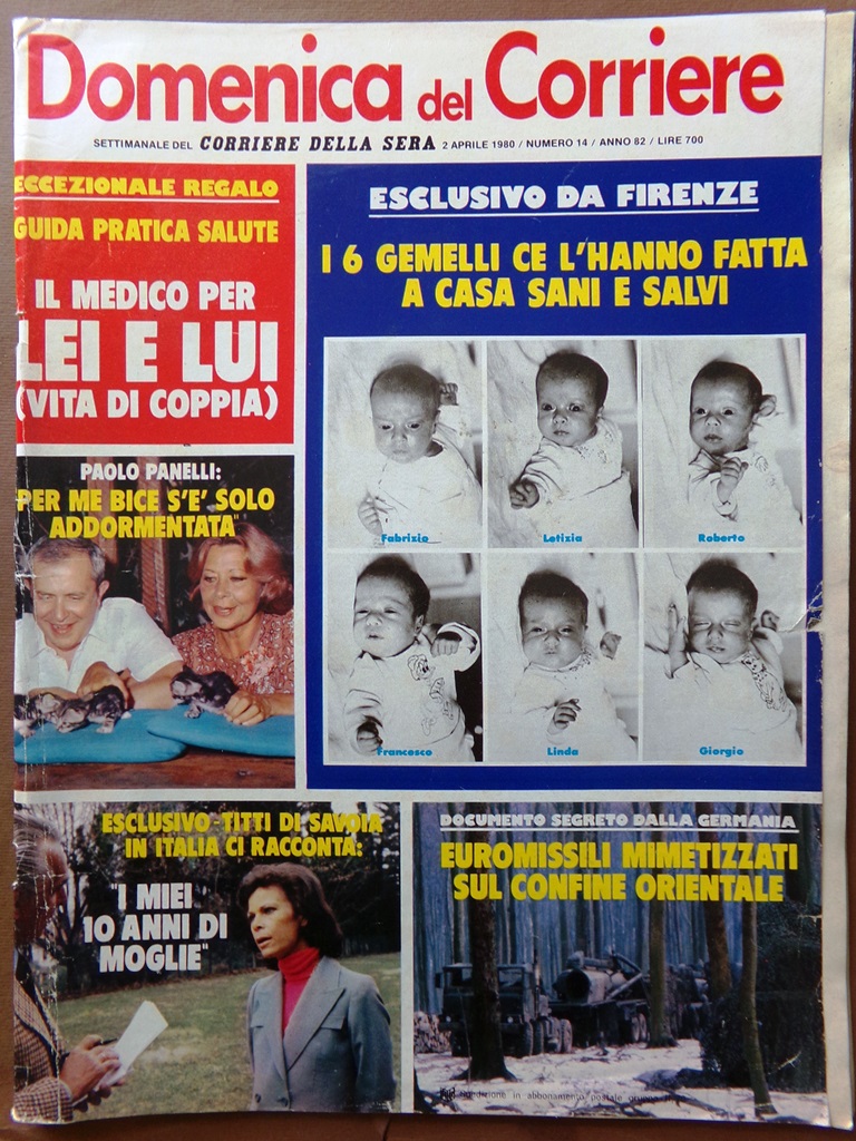La Domenica del Corriere 2 Aprile 1980 Guido Galli Valori …