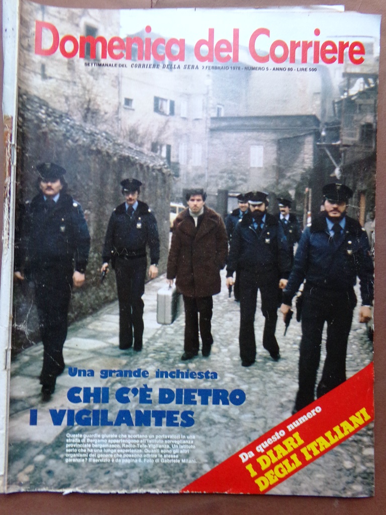 La Domenica del Corriere 2 Febbraio 1978 Vigilantes Preti Prigioni …