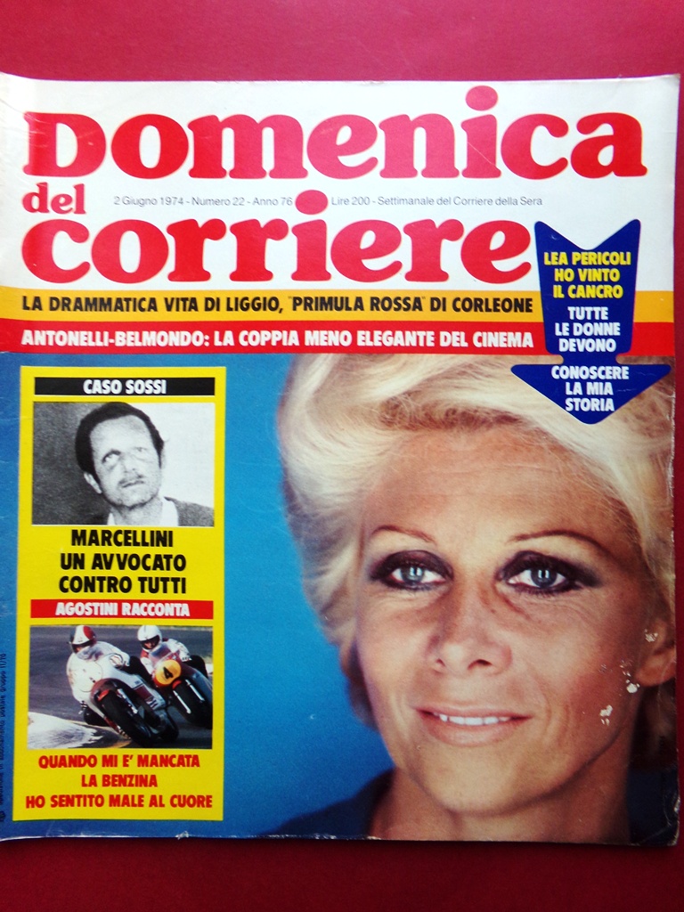 La Domenica del Corriere 2 Giugno 1974 Liggio Sindona Gaber …