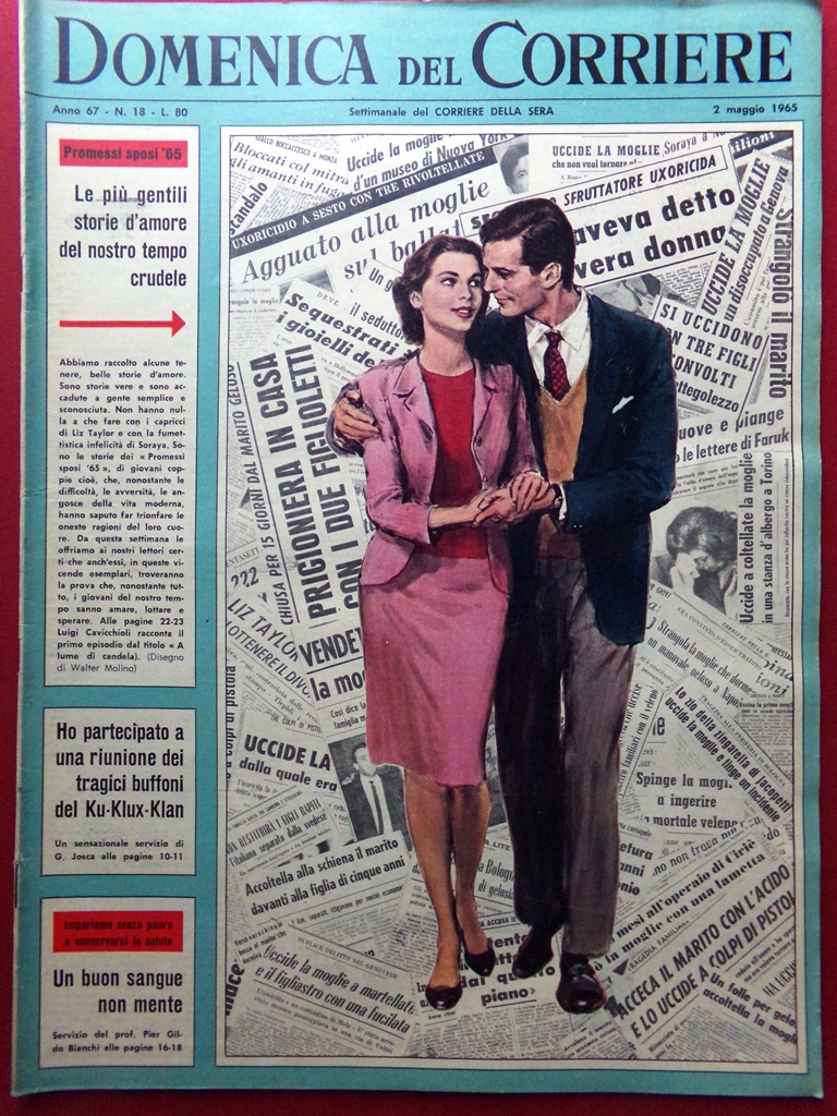 La Domenica del Corriere 2 Maggio 1965 Noschese Vietnam Neonazisti …