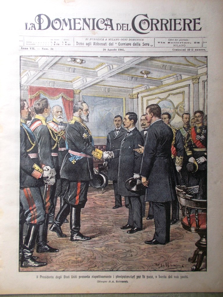 La Domenica del Corriere 20 Agosto 1905 Manicomio Fregionaia Madonna …