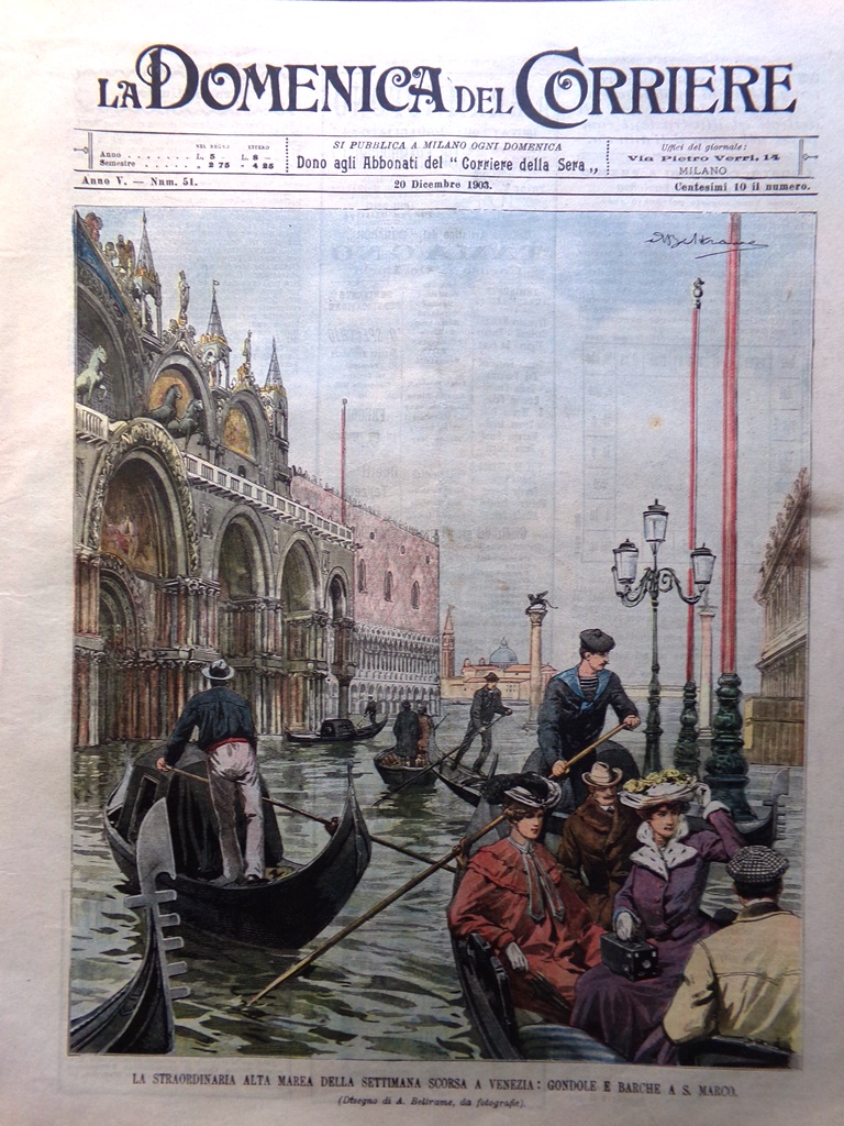 La Domenica del Corriere 20 Dicembre 1903 Venezia Herbert Spencer …
