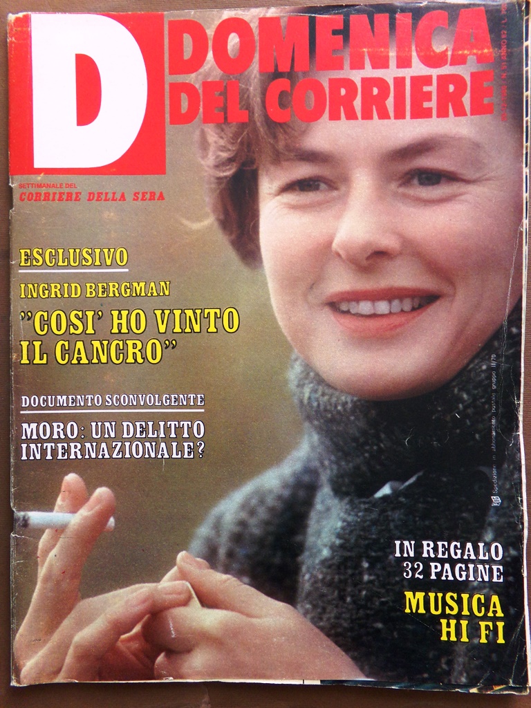 La Domenica del Corriere 20 Dicembre 1980 Bergman John Lennon …