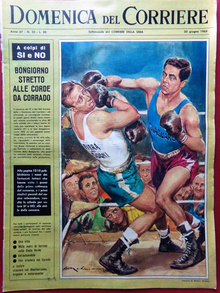 La Domenica del Corriere 20 Giugno 1965 Morte Ligabue Parodi …