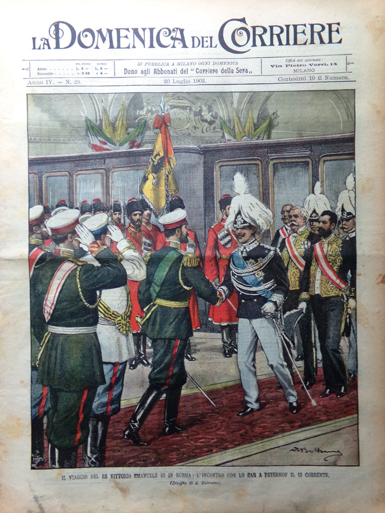 La Domenica del Corriere 20 Luglio 1902 Petropolis Novi Ligure …