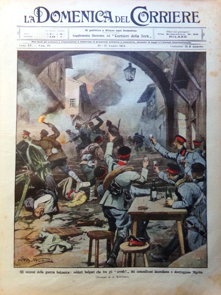 La Domenica del Corriere 20 Luglio 1913 Pinzolo Malavita Sarda …