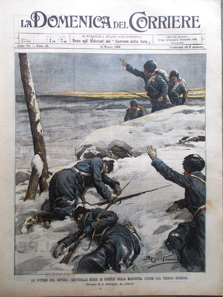 La Domenica del Corriere 20 Marzo 1904 Lago Bajkal Westinghouse …