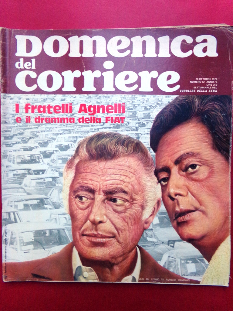 La Domenica del Corriere 20 Ottobre 1974 Agnelli Fiat Loren …