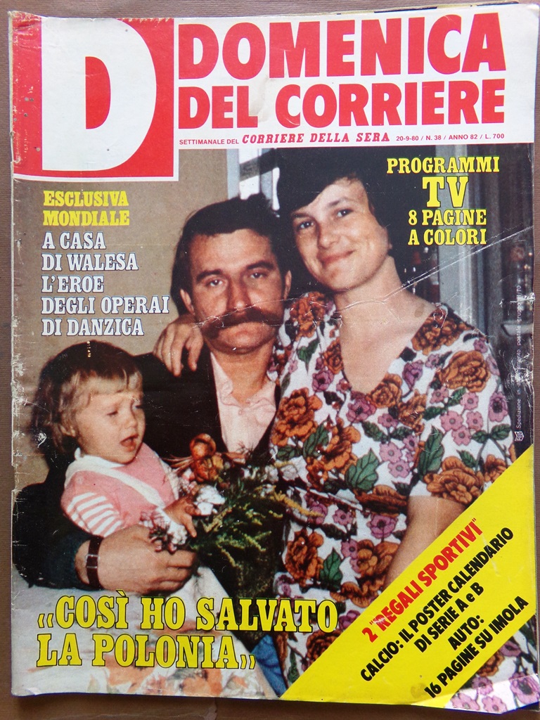 La Domenica del Corriere 20 Settembre 1980 Garbo McEnroe Formula …