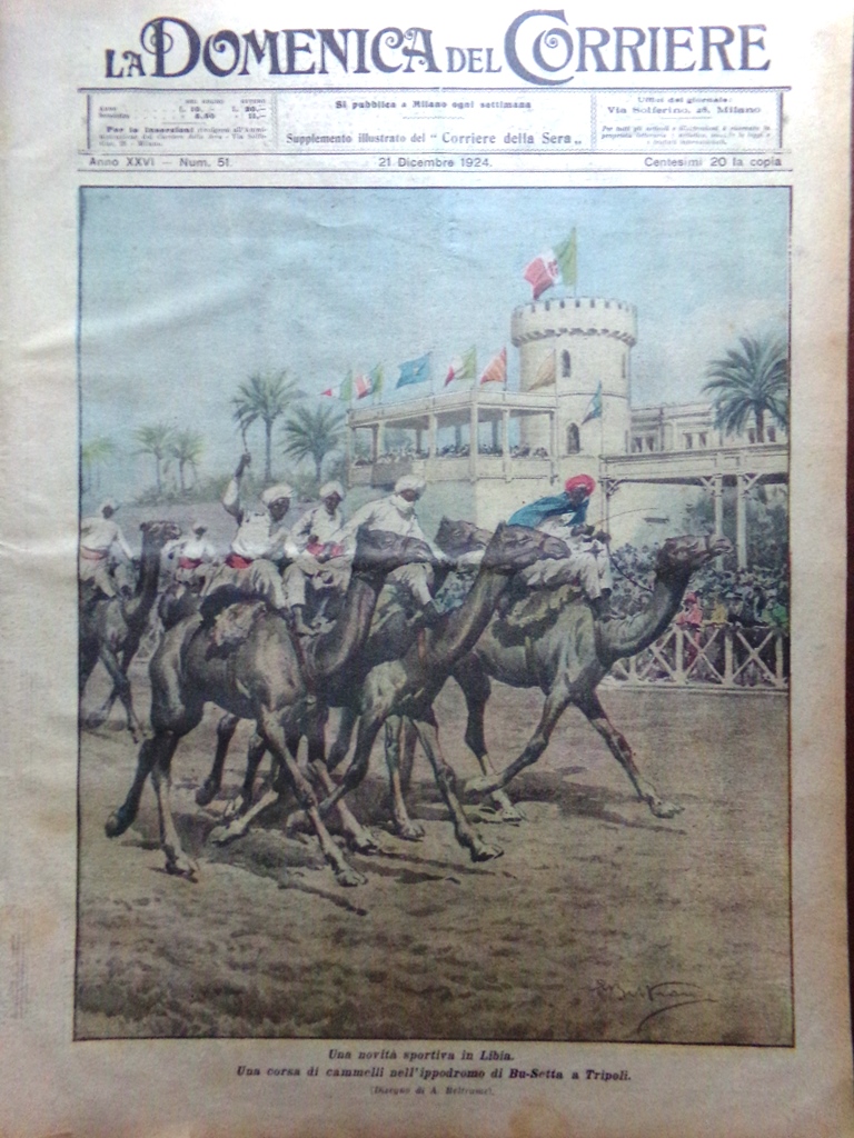 La Domenica del Corriere 21 Dicembre 1924 Elezioni Germania Luna …
