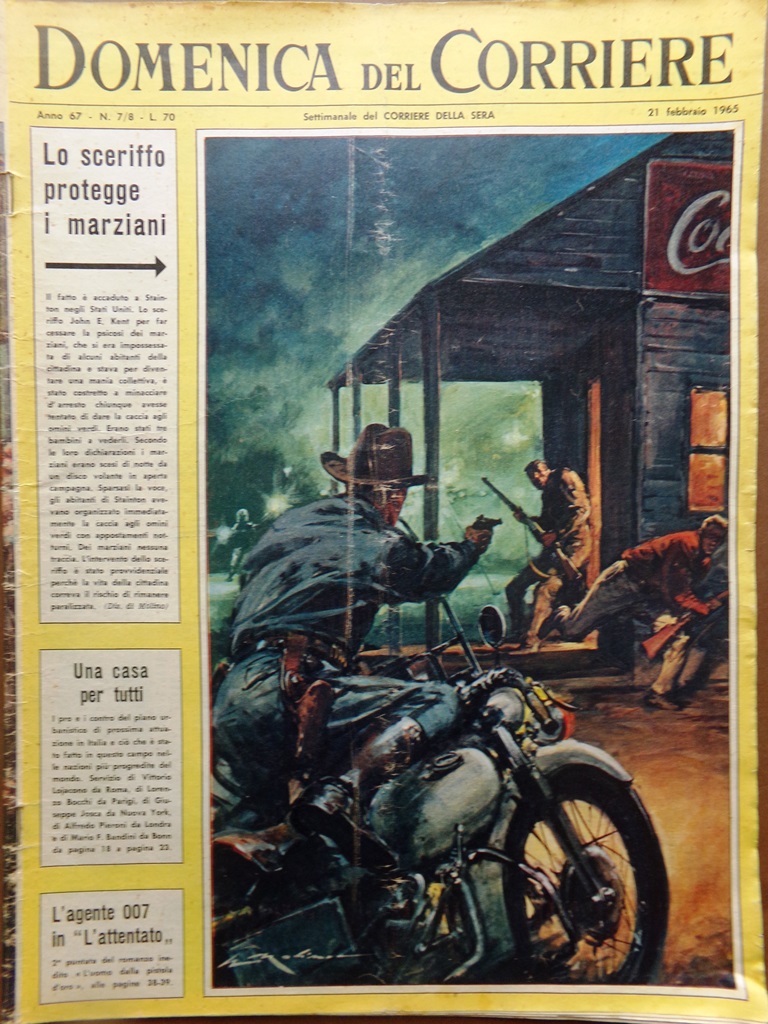 La Domenica del Corriere 21 Febbraio 1965 Bobby Solo Altafini …