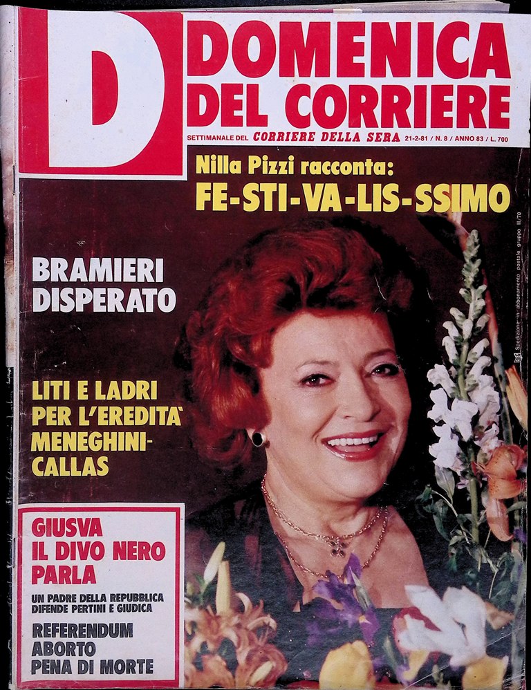 La Domenica del Corriere 21 Febbraio 1981 Dostoevskij Claudio Villa …