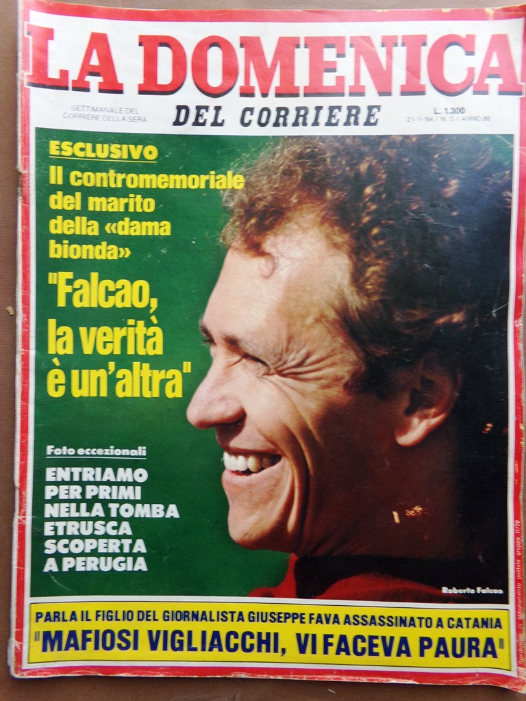 La Domenica del Corriere 21 Gennaio 1984 Falcao Fava Mirò …