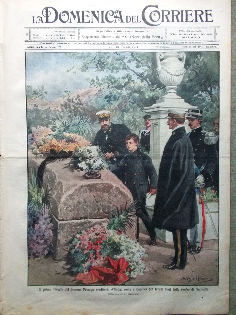 La Domenica del Corriere 21 Giugno 1914 Sciopero Sanza Ravenna …